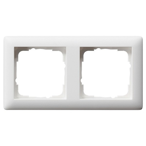 Gira Standaard 55 zuiver wit mat 2-voudig afdekraam  LGI00007 - 