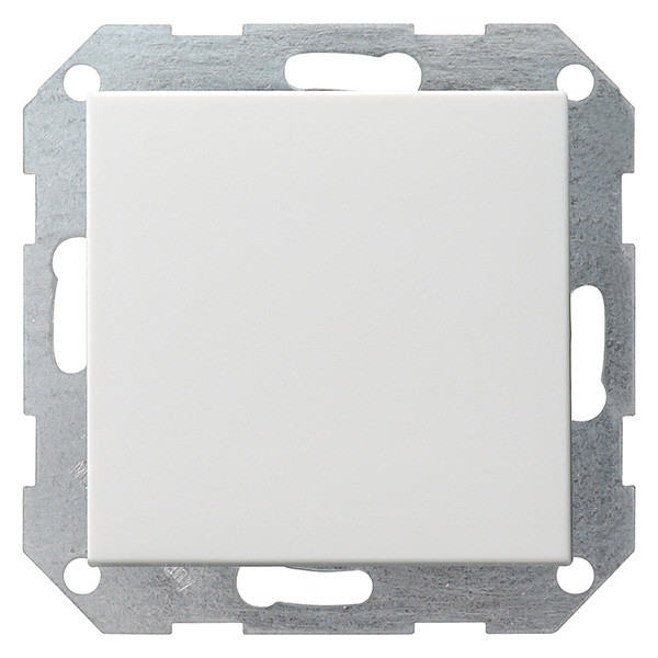 Gira drukvlak- wisselschakelaar zuiver wit glanzend  LGI00035 - 1