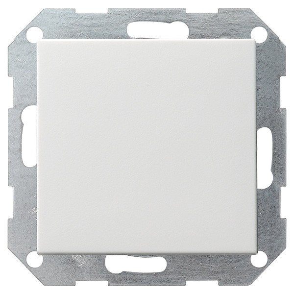 Gira drukvlak- wisselschakelaar zuiver wit mat  LGI00034 - 1