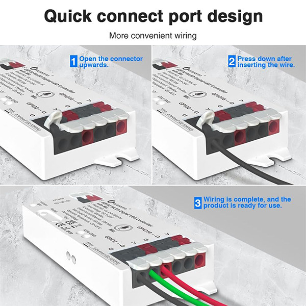 ESP32 WLED Digital LED Controller | 5V-24V | Gledopto LDR08195 - 5