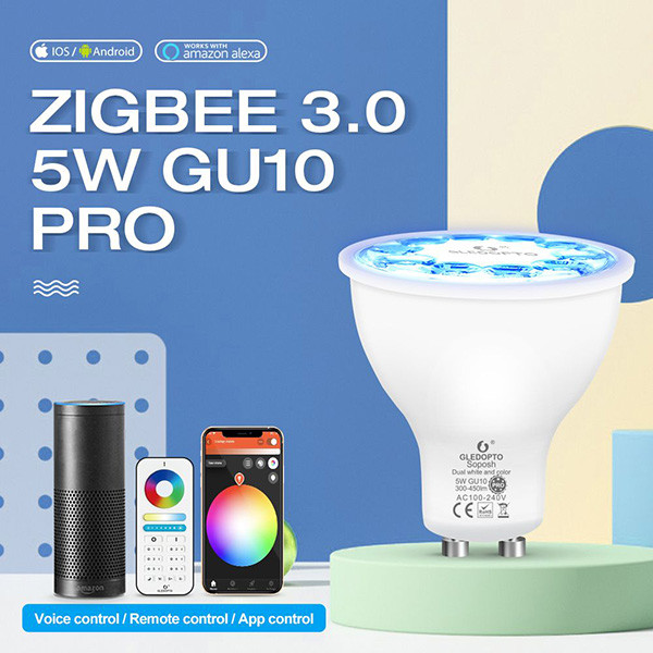 Gledopto GU10 Smart led | PAR16 | Mat | RGB + 2000-6500K | Zigbee | 5W LDR07248 - 2