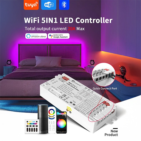 Gledopto Tuya WiFi led strip controller | 12V-24V | Gledopto  LDR08193 - 2