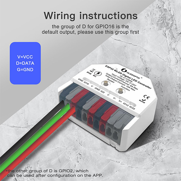 Gledopto WiFi led strip controller | 5V-24V | Gledopto  LDR08197 - 7
