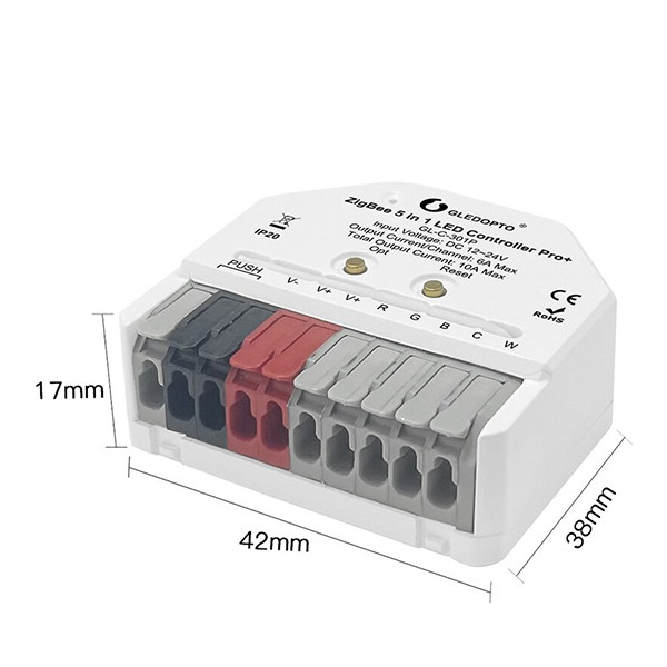 Gledopto Zigbee 5-in-1 Ultra Mini led strip controller | Werkt met Philips Hue | Gledopto  LDR08182 - 4