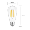 Gledopto Zigbee Led Lamp | E27 | Edison ST64 | White Ambiance | Helder | 7W | Gledopto  LDR07239 - 2