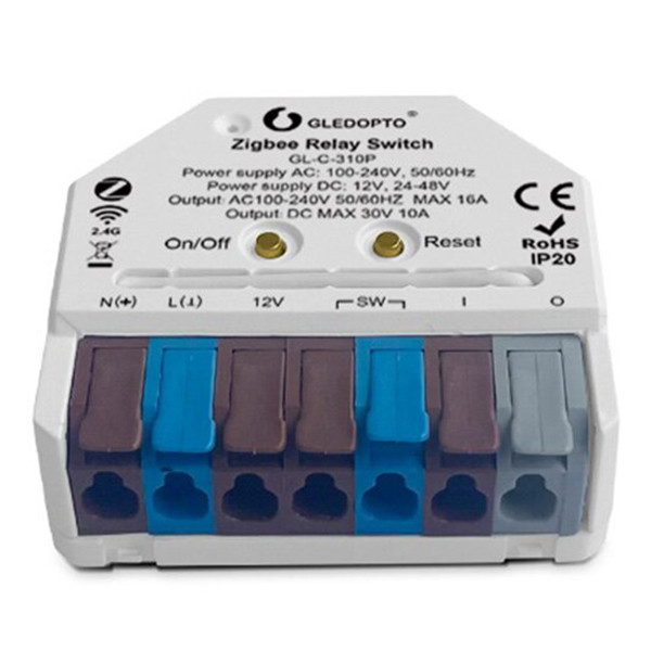 Gledopto Zigbee Relay Switch | Werkt met Philips Hue | Gledopto  LDR08191 - 1