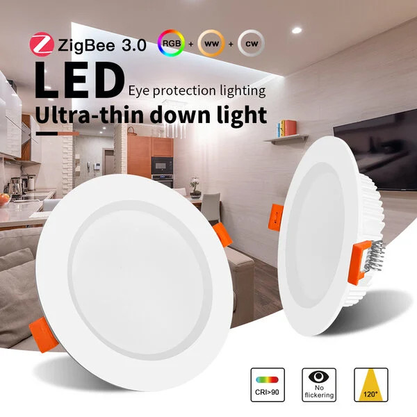Gledopto Zigbee Ultra Flat downlight RGBWW 6W | Werkt met Philips Hue | Gledopto  LDR08187 - 2