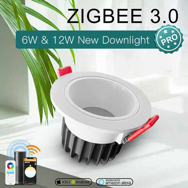 Gledopto Zigbee downlight | Anti-Glare | 12W | 1050 lumen | IP54 | Gledopto  LDR07219 - 2