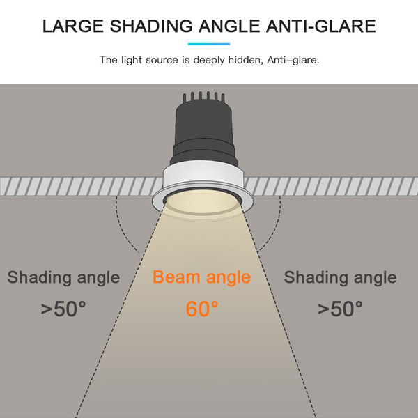 Gledopto Zigbee downlight | Anti-Glare | 6W | 550 lumen | IP54 | Gledopto  LDR07218 - 4