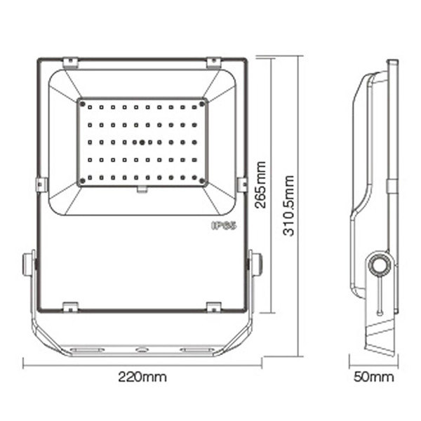 Gledopto Zigbee floodlight RGBWW 60W | Werkt met Philips Hue | Gledopto  LDR08190 - 3