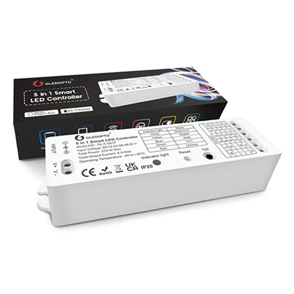 Gledopto Zigbee led strip controller | 5 in 1 | RGB+CCT | Gledopto  LDR07247 - 1