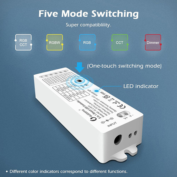 Gledopto Zigbee led strip controller | 5 in 1 | RGB+CCT | Gledopto  LDR07247 - 4