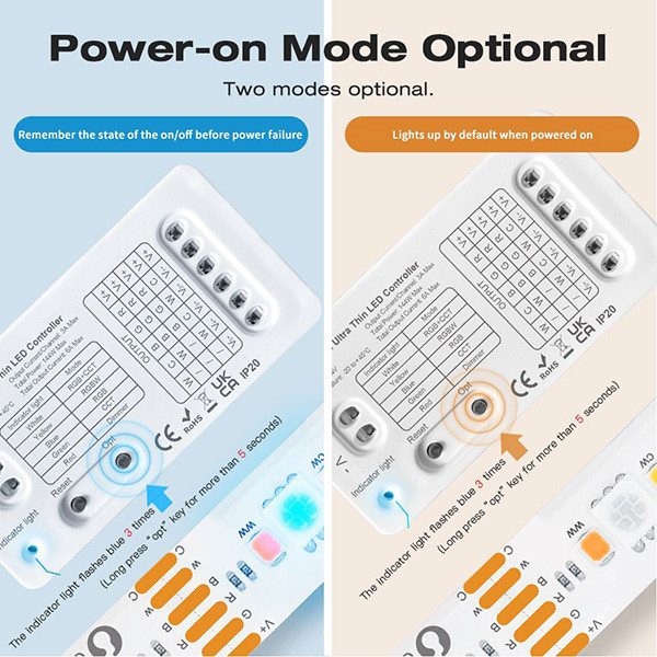 Gledopto Zigbee led strip mini controller | 5 in 1 | RGB+CCT | Gledopto  LDR07246 - 5