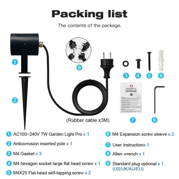 Gledopto Zigbee prikspot | 7W | 650 lumen | IP65 | Gledopto  LDR08189 - 5