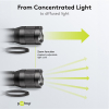 LED zaklamp op batterijen | AAA | 1500 lumen | 300 meter | IPx7 | Zwart LDR03667 - 6