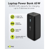Laptop Powerbank | 20.000 mAh | 2x USB-C, 1x USB-A | Power Delivery | Zwart LDR03683 - 8