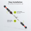 Netwerk koppelstuk voor buiten | CAT6 S/FTP | IP68 | Zwart LDR03670 - 5
