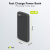 Powerbank | 10.000 mAh | 2x USB-A, 1x USB-C | Power Delivery | Max. 18W | Zwart LDR03652 - 4