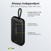 Powerbank met USB-C kabel | 20.000 mAh | 1x USB-A, 1x USB-C | Max. 30W | Zwart LDR03656 - 4