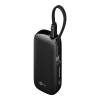 Powerbank met USB-C kabel | 5000 mAh | 1x USB-A, 1x USB-C | Max. 20W | Zwart LDR03654 - 1