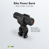 Powerbank met fietshouder | 5000 mAh | USCB-A, USB-C | Zaklamp | Zwart LDR03650 - 7