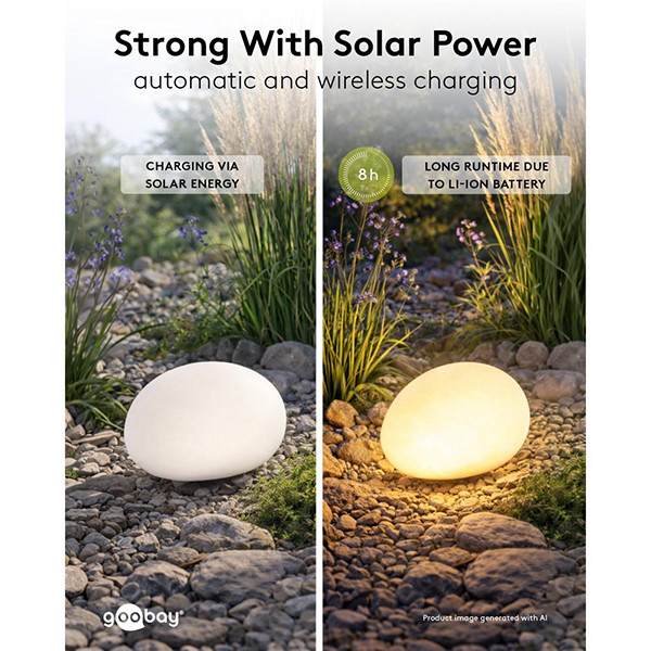 Goobay Solar Bollamp | 2x halfrond | RGB + 1900-6000K | Ø 20 cm | Schemersensor LDR03674 - 4