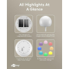 Goobay Solar Bollamp | 2x rond | RGB + 1900-6000K | Ø 20 cm | Schemersensor LDR03673 - 6