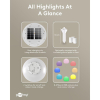Goobay Solar Bollamp | Rond XL | RGB + 1900-6000K | Ø 35 cm | Schemersensor LDR03672 - 6