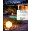 Goobay Solar Bollamp | Rond XL | RGB + 1900-6000K | Ø 35 cm | Schemersensor LDR03672 - 8