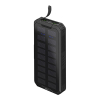 Solar Powerbank | 20.000 mAh | 2x USB-A, 1x USB-C | 18W | Zwart LDR03651 - 1