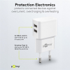 USB-A oplader | 2 poorten | 12W | Wit LDR03638 - 4