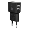 USB-A oplader | 2 poorten | 12W | Zwart LDR03639 - 1