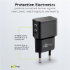 USB-A oplader | 2 poorten | 12W | Zwart LDR03639 - 4