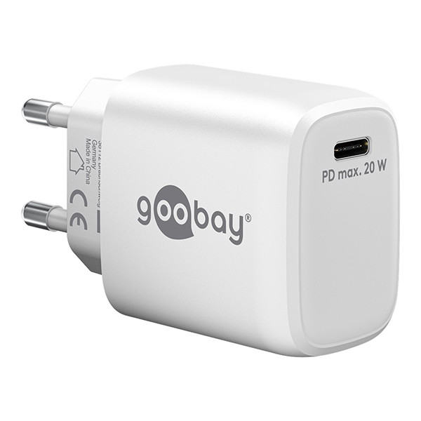 USB-C snellader | 1 poort | 20W | GaN | Power Delivery | Wit LDR03623 - 1
