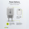 USB-C snellader | 1 poort | 20W | GaN | Power Delivery | Wit LDR03623 - 5