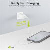 USB-C snellader | 1 poort | 20W | GaN | Power Delivery | Wit LDR03623 - 7