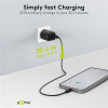 USB-C snellader | 1 poort | 20W | GaN | Power Delivery | Zwart LDR03622 - 6