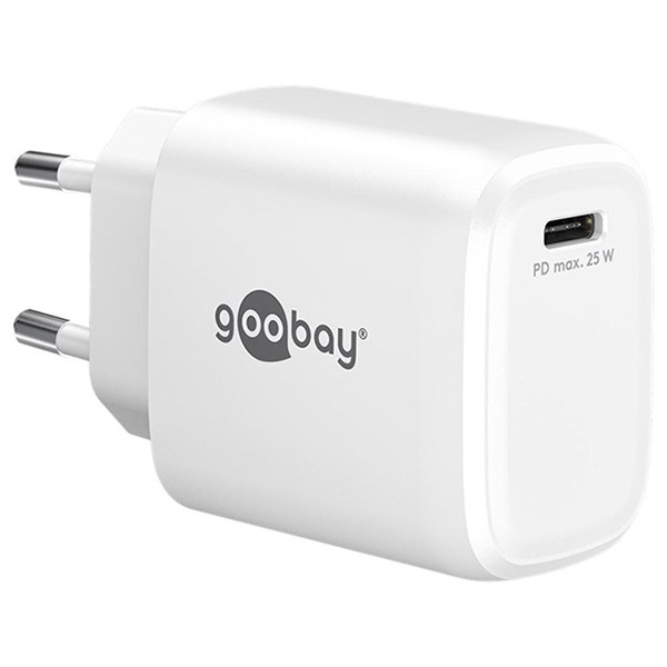 USB-C snellader | 1 poort | 25W | GaN | Power Delivery | Wit LDR03685 - 1