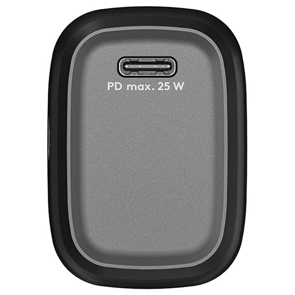 USB-C snellader | 1 poort | 25W | GaN | Power Delivery | Zwart LDR03686 - 2