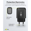USB-C snellader | 1 poort | 25W | GaN | Power Delivery | Zwart LDR03686 - 5