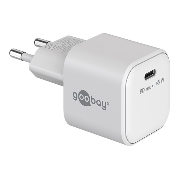 USB-C snellader | 1 poort | 45W | GaN | Power Delivery | Wit LDR03627 - 1