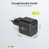 USB-C snellader | 1 poort | 45W | GaN | Power Delivery | Zwart LDR03626 - 4
