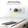 USB-C snellader | 1 poort | 45W | GaN | Power Delivery | Zwart LDR03626 - 6