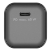 USB-C snellader | 1 poort | 65W | GaN | Power Delivery | Zwart LDR03630 - 2