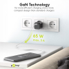 USB-C snellader | 1 poort | 65W | GaN | Power Delivery | Zwart LDR03630 - 6