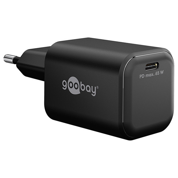 USB-C snellader | 1 poort | 65W | GaN | Power Delivery | Zwart LDR03675 - 1
