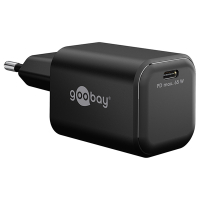 USB-C snellader | 1 poort | 65W | GaN | Power Delivery | Zwart LDR03675