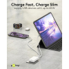USB-C snellader | 2 poorten | USB-A & USB-C | 65W | GaN | Power Delivery | 90°  flat | Wit LDR03679 - 6