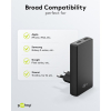 USB-C snellader | 2 poorten | USB-C | 65W | GaN | Power Delivery | 90°  flat | Zwart LDR03681 - 7