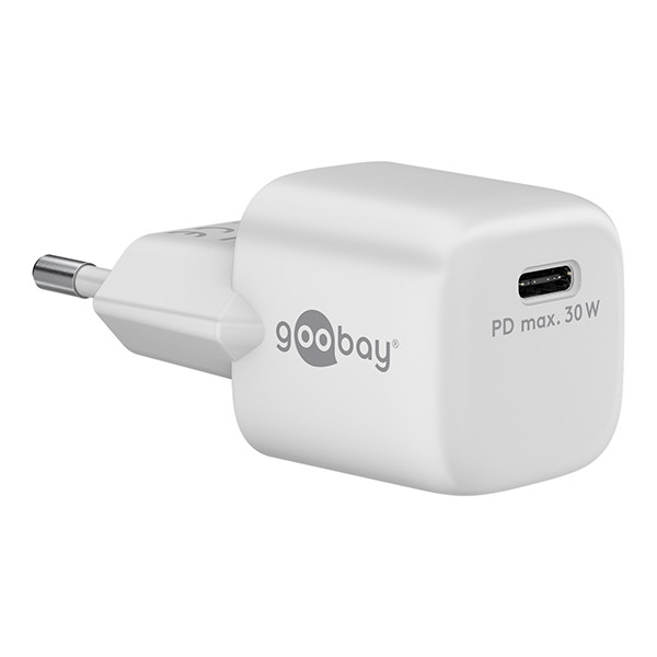 USB-C snellader Nano | 1 poort | 30W | GaN | Power Delivery | Wit LDR03646 - 1